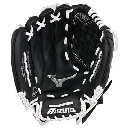 Mizuno Prospect Select Fastpitch Softball Glove Series | Full Grain Leather | Female Specific Patterns | Buttersoft Palm Liner - color: Tartan Flex Web - Black/White