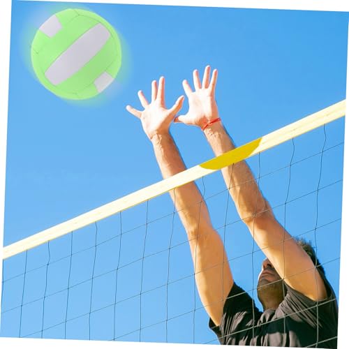 Soft Indoor Volleyball Training Ball for Students and Competitions Macaron Green and and Stability Sports Ball for Indoor Volleyball Practice and Matches