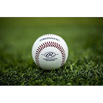 Rawlings | Ultimate Practice Baseballs | Youth/High School/College | Added Lifespan + Weather Resistant | Dozen & Bucket Options - color: White - College/Box of 12, size: Box of 12