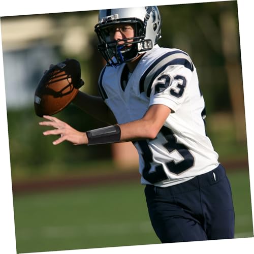 DOITOOL Football Tactical Wristband Quarterback Arm Band for Training and Game Use, Medium Size Black Sports Wrist Sleeve for Football and Rugby Accessories
