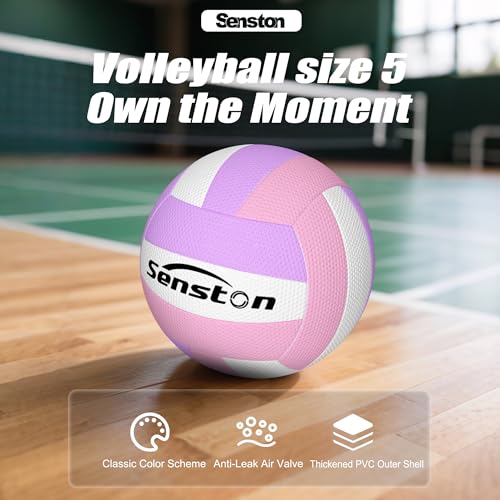 Senston Soft Volleyball Official Size 5 - Beach Volleyball for Indoor/Outdoor Play/Entertainment - style: P06