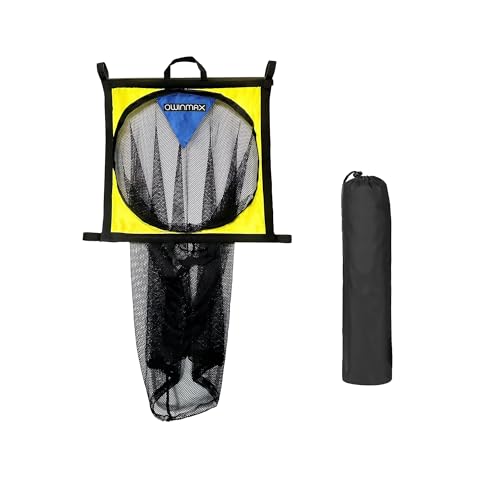 Soccer Target Net and Ball Bag - 2 in 1 Design, Corner Shooting Target Goal, Top Bins Soccer Target Net, Soccer Training Equipment with Carry Bag, Easy to Attach and Detach