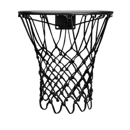 Basketball Hoop Net Standard Durable Nylon Replacement Net Professional Basketball Rim Net Outdoor Indoor Play - color: Black