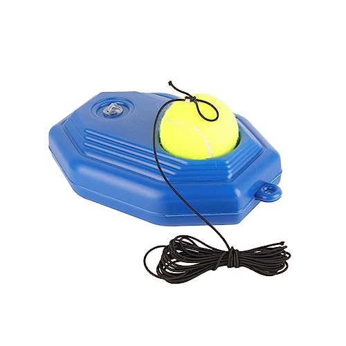 Tennis Ball Trainer, Portable with Sand Weight Valve for Stable Support, Tennis Practice Base, Elastic Rope for Drills, for Beginners, Tennis Pros, Home Courts, Outdoor Training, B