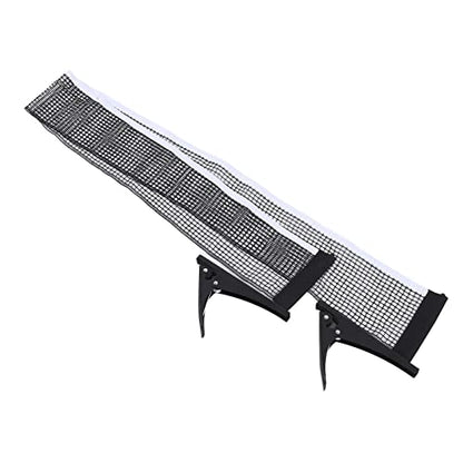 Table Tennis Net and Post Set, Professional Standard Table Tennis Net Bracket Set for Indoors, Outdoors, Athlete, Amateur, Training, Entertainment