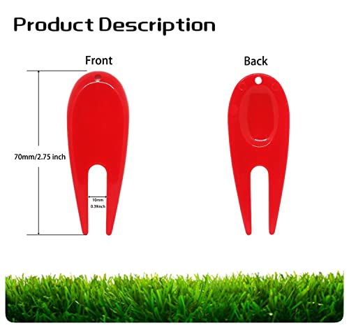 Adhere Golf Divot Repair Tools Plastic Golf Pitchforks 10/20pcs 5 Colours Mix Pack