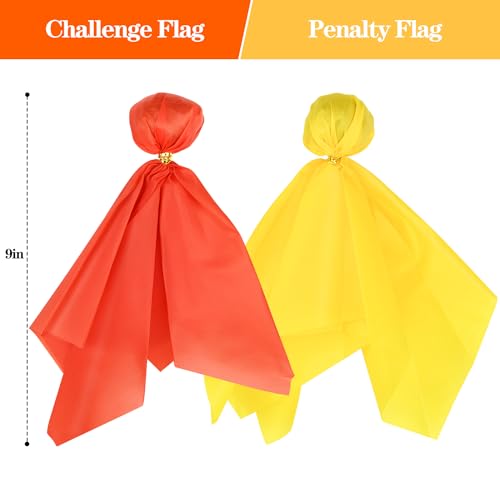 8pcs Football Penalty Flags, Football Challenge Flags, Referee Flag for Party Accessory