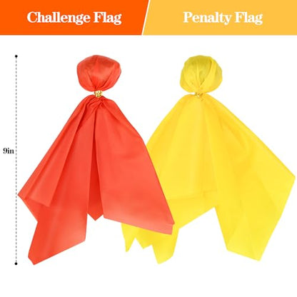 8pcs Football Penalty Flags, Football Challenge Flags, Referee Flag for Party Accessory