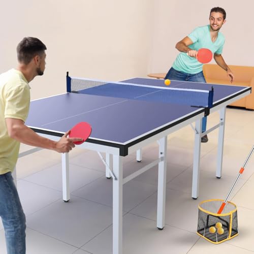 POPETPOP Pingpong Ball Picker Table Tennis Ball Picker Collector Pingpong Ball Retrieval Tool Telescoping Table Tennis Ball Pickup Net for and Storage
