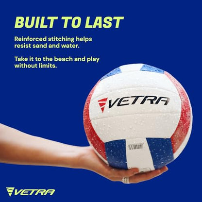 VETRA Premium, Soft Touch Volleyball, Official Size 5, Super Soft Volleyball Training Equipment for Professional & Recreational Use Practice, Sports & Outdoor, Women & Men