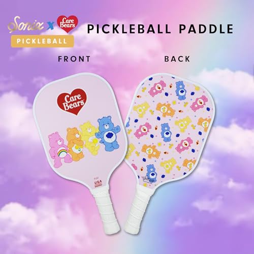 Sonix | USAPA Approved | Premium Pickleball Paddle | Fiberglass Surface, Non-Slip Cushion Grip | Single Pickle Ball Racket - color: Care Bears - Candy Bears