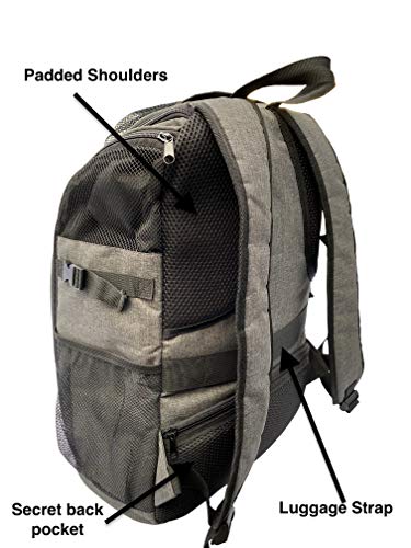 Low Profile Basketball Soccer Gym Back Pack with Wet Net