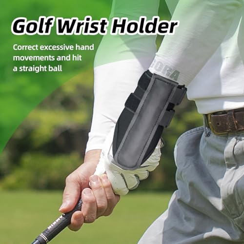 Golf Wrist Brace Training Aid for Beginners,Wrist Trainer for Golf Swing Practice,Adjustable Wrist Support Brace to Correct Prevent Wrists Flipping and Joint Injuries