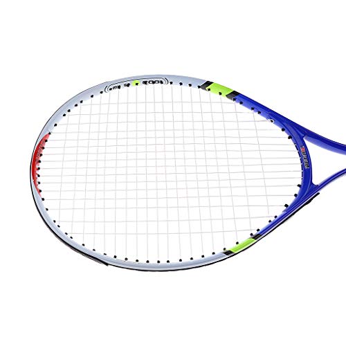 Aluminium Alloy Kids Junior Tennis Racquet Training Racket With Carry Bag Blue