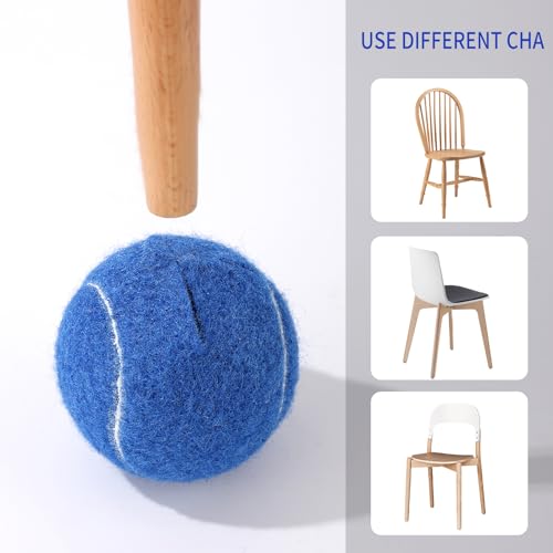 ZIYIZE PreCut Walker Tennis Ball 6PCS Walkers Legs Universal Precut Glide Balls | Heavy Duty Long Lasting Felt Pad Glide Coverings (Blue) - color: Blue