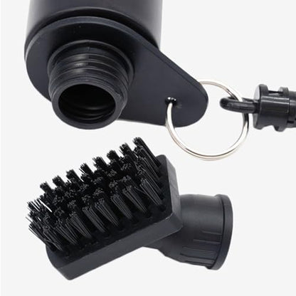 Portable Essential Cleaner Brush with Clip, 100ml Squeeze Water Bottle, Plastic Cleaning Tool for Deep Cleaning, Men and Women