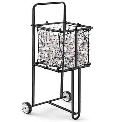 Vercraft Sports Baseball Cart with Wheels Large Softball Caddy Ball Holder Holds up 300 Baseballs or 150 Softballs