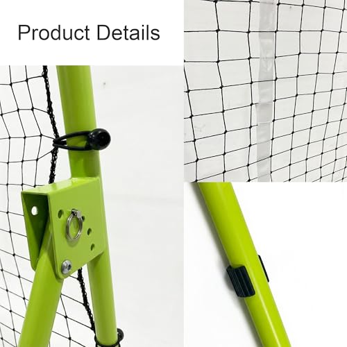 Adjustable Baseball Rebounder Net, 4x4.5 ft, Heavy Duty Bounce Back Net for Batting, Fielding, Pitching – 5 Angles, UV-Resistant, Easy Setup