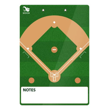 WISYOK Double-Sided Dry Erase Clipboard for Coaches, Baseball, Softball Lineup Board with Marker - style: Baseball