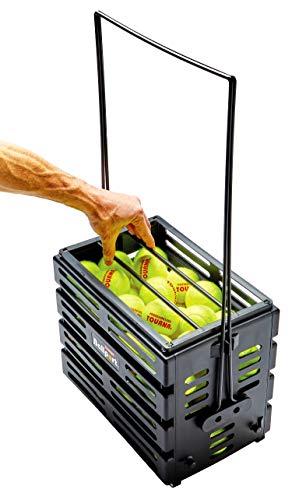 Tourna Ballport Tennis Ball Hopper Holds 80 Balls Durable and Lightweight