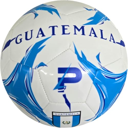Elite Edition Soccer Ball - Training Soccer Ball – Durable TPU Outdoor Ball – Country Design (USA, Argentina, Brasil, Mexico, Portugal & More) - size: 2, style: GUATEMALA