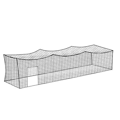 Aoneky Baseball Softball Batting Cage Netting, Durable Nylon Practice Training Net for Backyard Garage Use (Net Only, Frame Not Included) - size: 10x10x70ft(HxWxL), NET ONLY
