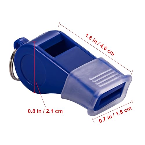 12 Packs Sports Whistles with Lanyard, for Coaches, Referees and Officials - color: Blue