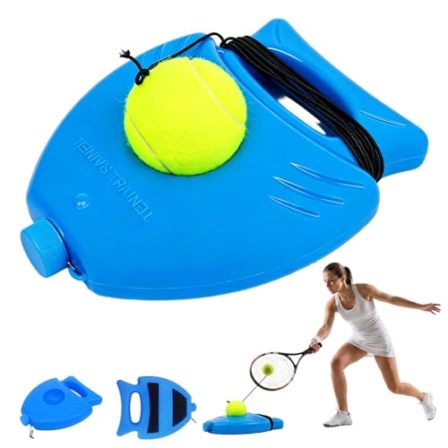 Tennis Ball Training Baseboard,Tennis Trainer Equipment Set,Tennis Rebounder with Weighted Base,Tennis Trainer Ball with String, Multifunctional Tennis Solo Practice Kit - color: 1PC