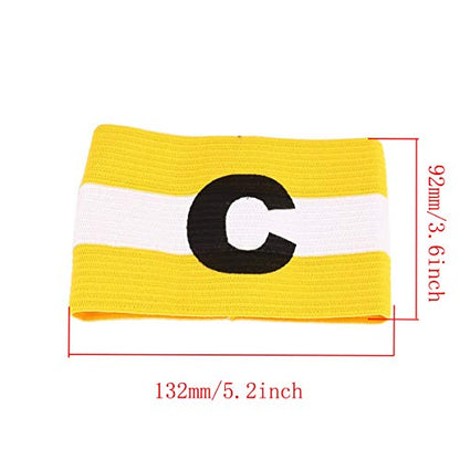 COMOK Football Soccer Elastic Captain Armband Basketball Player Bands for Kids and Youth, 3 Pack