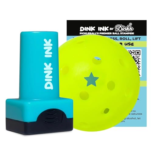 Dink Ink Pickleball Stamper – Fun Way to Mark Your Pickleballs | Great Gift for Pickleball Lovers | Easy to Use | No Mess | Long-Lasting Ink | Perfect Stocking Stuffer for The Holiday - color: Star Shot