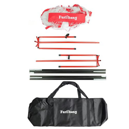 Furlihong NT01 Baseball & Tennis Ball Recycling System Net, 6 x 7ft, Portable Polyester Net and Fiberglass Frame, Compatible with 681PBH 680BH 6802BH Machines, with Carrying Bag (Net Only)