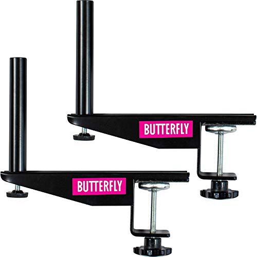 Butterfly AJ Table Tennis Net Set – The AJ Net Set Fits Table Tennis Tables up to 1.75 inches Thick – Length of the Net Set is 72 inches – Adjustable Height and Tension