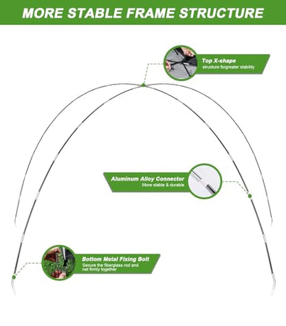 Golf Net, 10x7FT Golf Practice Net with Tri-Turf Mat for Outdoor Indoor, All-in-One Golf Hitting Aid Nets for Backyard Training Driving Chipping Swing, Gifts for Men/Him/Dad/Golfer