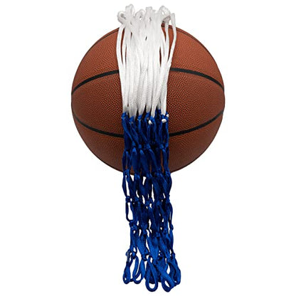 Sanung Basketball Net, Wear-Resistant Polyester Lightweight 12 Loops Basketball Net Replacement for Home Use, Fits Standard Size Hoop, Easy to Setup, Set of 2