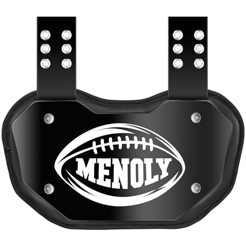 MENOLY Football Backplate, Professional Football Back Plates for Youth Adult with Hard Shell Lower Back Protector for High-Impact Protection, Rear Protector