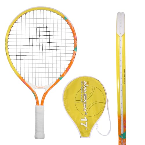 AMA SPORT Kids Tennis Racket for Junior Toddlers Starter Kit 17-25" Tennis Racquet for Girls and Boys with 420D Nylon Shoulder Strap Bag