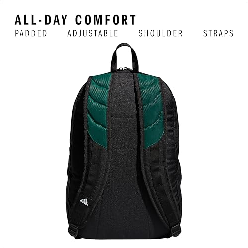adidas Stadium 4 Soccer Backpack – Team Sports Bag with Ball Pocket, 36L - color: Dark Green/3.0