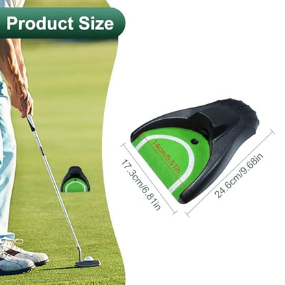 Putting Machine with Ball Return, Golf Putting Cup Golf Training Aid for Indoor & Outdoor Garden Backyard Use
