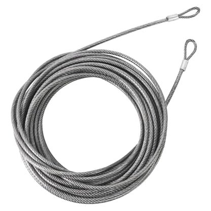Aoneky 47ft 1/4'' Double Loop Stainless Steel Replacement Tennis Net Cable