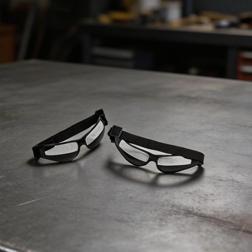 8PCS Basketball Dribbling Training Glasses, Adjustable Elastic Band Plastic Frame Sports Training Eyewear for Teens