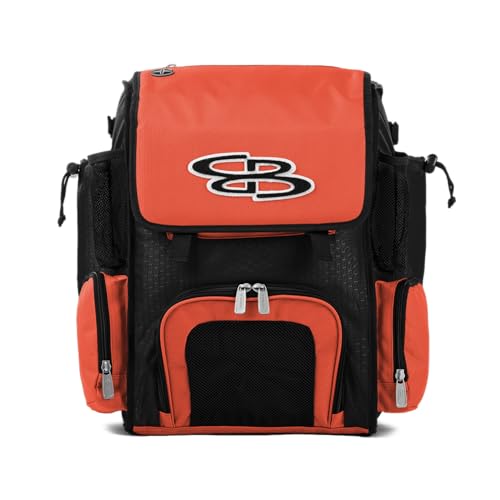 Boombah Superpack Mini Bat Pack - 8" x 12.5" x 18" - Multiple Colors - color: Black/Orange
