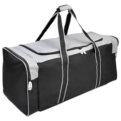 Jetstream Heavy Duty Multi Pocket Durable Sports Gym Equipment Travel Duffel Bag - color: XL 36" Grey, size: 36IN