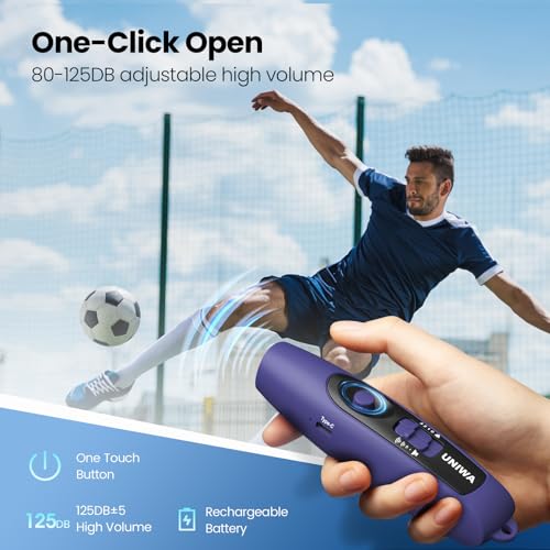 Electronic Whistle with USB Charging, 3 Tone & 3 High Volume Hand Emergency Whistle for Referee Coaches Teacher, Outdoor Sport Game Camping Safety Electric Whistle with Lanyard - color: blue