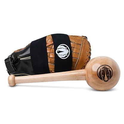 Rhino Wax - Ultimate Softball Gloves Break in Kit - Includes Soft Ball Sized Mallet, Glove Oil, Mitt Conditioner, Wrap, Brush, and Microfiber Cloth - Designed Specifically for Softballs - Made in USA