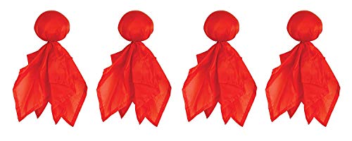 Beistle , 4 Piece Challenge Flags, 9" (Red)