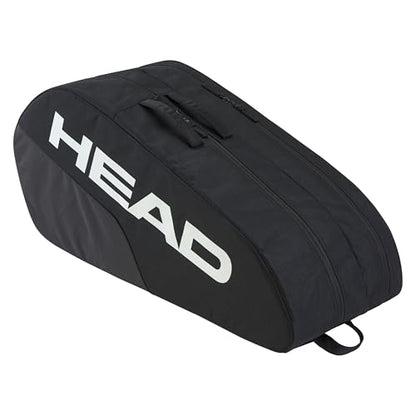 HEAD Base Racquet Bag M (6R) - Tennis Bag for 6 Racquets with Backpack Straps, Durable Reinforced Construction, Accessory Pocket - Ideal for Intermediate and Beginner Players