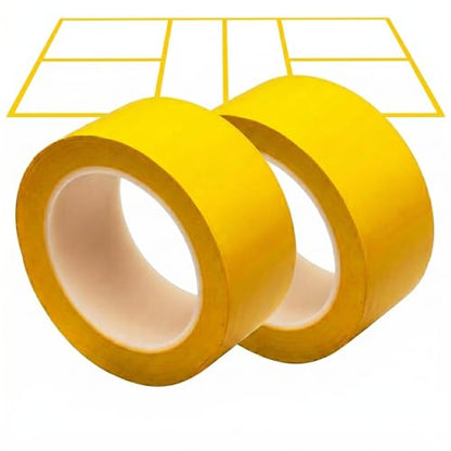 2-Pack Pickleball Court Tape 2in x 108FT – Temporary Court Marking Kit for Outdoor & Indoor Courts, Floor Tape for Pickleball, Tennis, Badminton, Gym, Non-Reflective