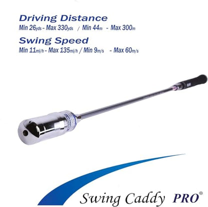 Swing Caddy PRO: Golf Swing Trainer Patented for Distance, Rhythm, Tempo, Accuracy & Warmup