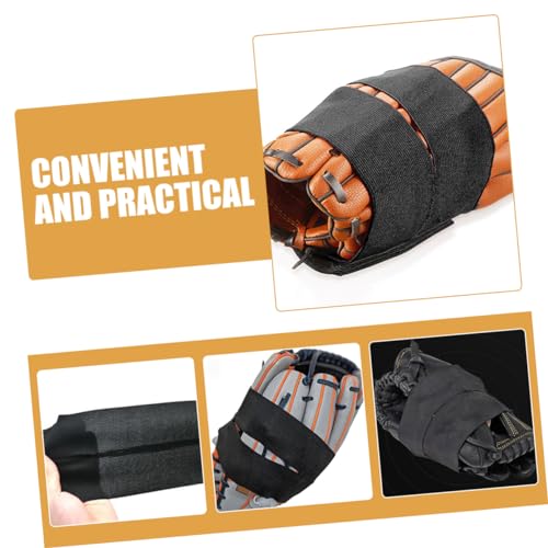 Abaodam 4pcs Baseball Glove Straps Lacing Kit for Softball Reusable Wrap Band for Catcher Glove Protection Accessories