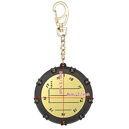 Golf Score Counter 18 Holes, Stroke Shot Keeper with Keychain Clip, Portable Golf Accessory for Tracking Score, Double Sided Rotating Dial Design